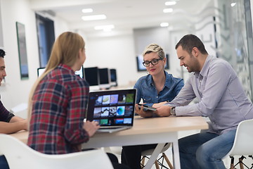 Image showing startup business team on meeting at modern office