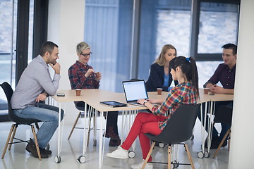 Image showing startup business team on meeting