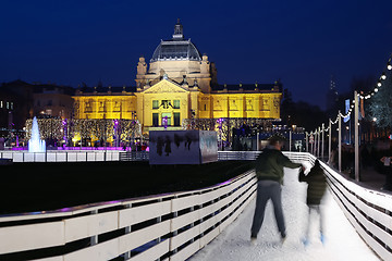 Image showing Skating rink in Zagreb