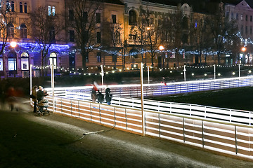 Image showing Ice skating in Zagreb city