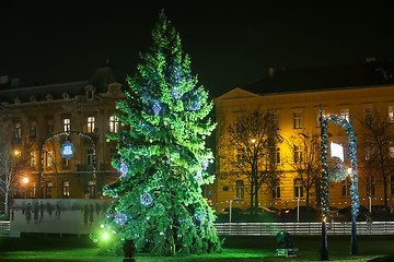 Image showing Christmas tree in Zagreb