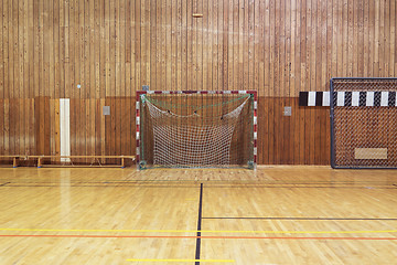 Image showing Retro indoor soccer goal