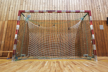 Image showing Retro indoor soccer goal