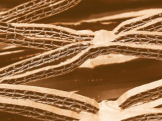 Image showing  Corrugated cardboard vintage