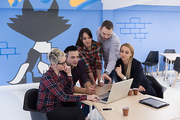 Image showing startup business team on meeting at modern office