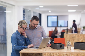 Image showing startup business team on meeting at modern office