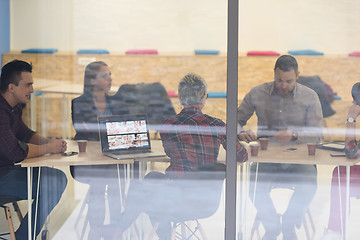 Image showing startup business team on meeting at modern office