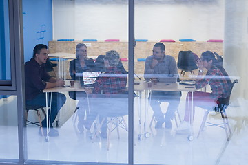 Image showing startup business team on meeting at modern office