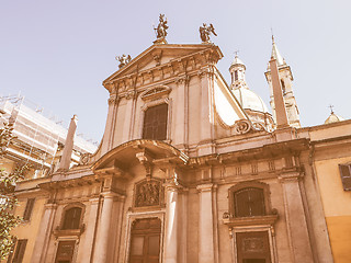 Image showing Retro looking St George church in Milan