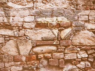 Image showing Retro looking Old grunge wall