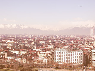 Image showing Turin view vintage