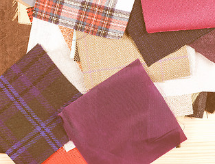 Image showing  Fabric samples vintage