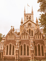 Image showing Southwark Cathedral, London vintage