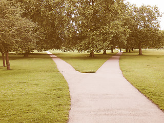 Image showing Regents Park, London vintage