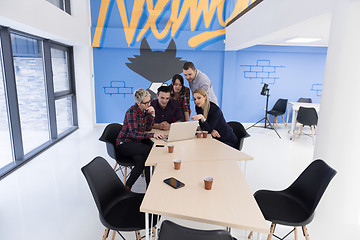 Image showing startup business team on meeting at modern office