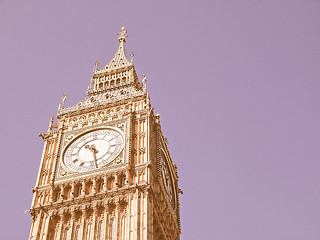 Image showing Big Ben vintage