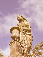 Image showing Glasgow cemetery vintage