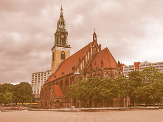 Image showing Marienkirche in Berlin vintage