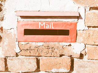 Image showing  Old mailbox vintage