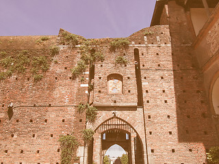 Image showing Castello Sforzesco, Milan vintage