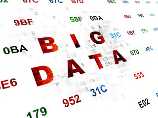 Image showing Information concept: Big Data on Digital background