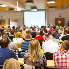 Image showing Workshop at university lecture hall.