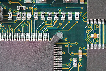 Image showing Green Circuit board