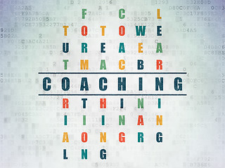 Image showing Education concept: Coaching in Crossword Puzzle