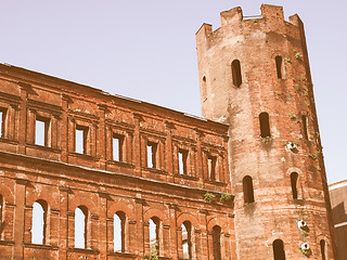 Image showing Porte Palatine, Turin vintage