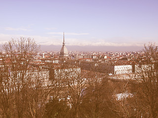 Image showing Turin view vintage