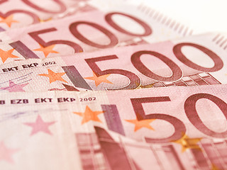 Image showing  Euro note vintage