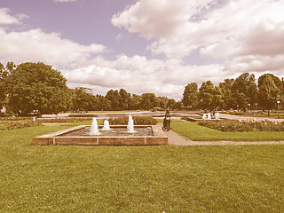 Image showing Gardens in Stuttgart, Germany vintage