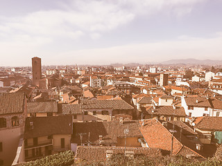 Image showing Chieri aerial view vintage