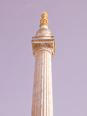 Image showing The Monument, London vintage