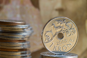 Image showing Norwegian coins