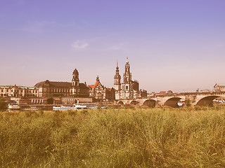 Image showing Dresden Hofkirche vintage