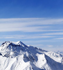 Image showing Winter mountains in nice day