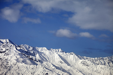 Image showing Winter mountains at nice sunny day