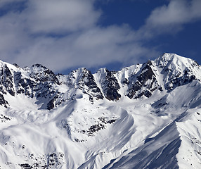 Image showing Winter mountains at nice sunny day