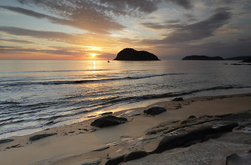 Image showing Sunrise from Middle Beach