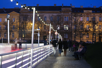 Image showing City skating rink in Zagreb 