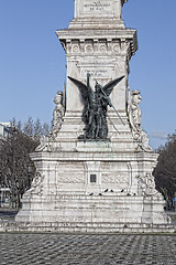 Image showing Details of the Monument to the Restorers on Restauradores Square