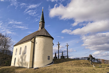 Image showing Chapel in Bavarian Alps