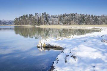 Image showing Osterseen witner scenery