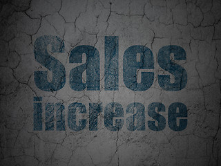 Image showing Advertising concept: Sales Increase on grunge wall background