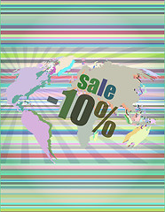 Image showing Management concept: sale words on digital screen vector illustration