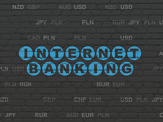 Image showing Banking concept: Internet Banking on wall background