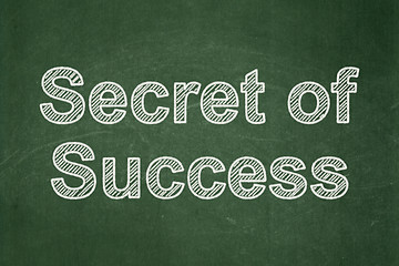 Image showing Business concept: Secret of Success on chalkboard background