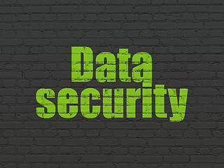 Image showing Security concept: Data Security on wall background