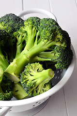 Image showing Bunch of fresh green broccoli